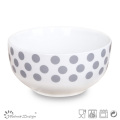 13cm Nouveau Bone China Bowl Simple Color Decal